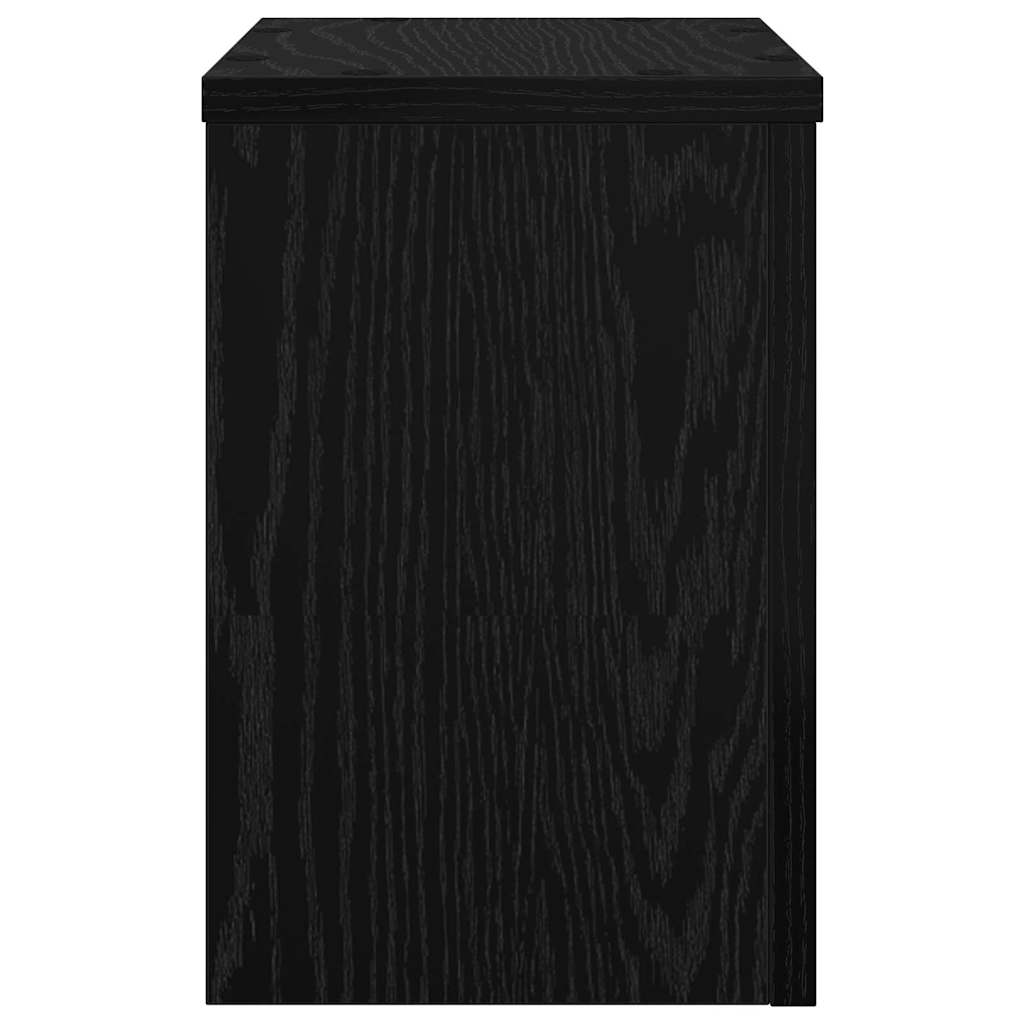 Stalak za biljke 2 pcs Crni hrast 20 x 20 x 30 cm