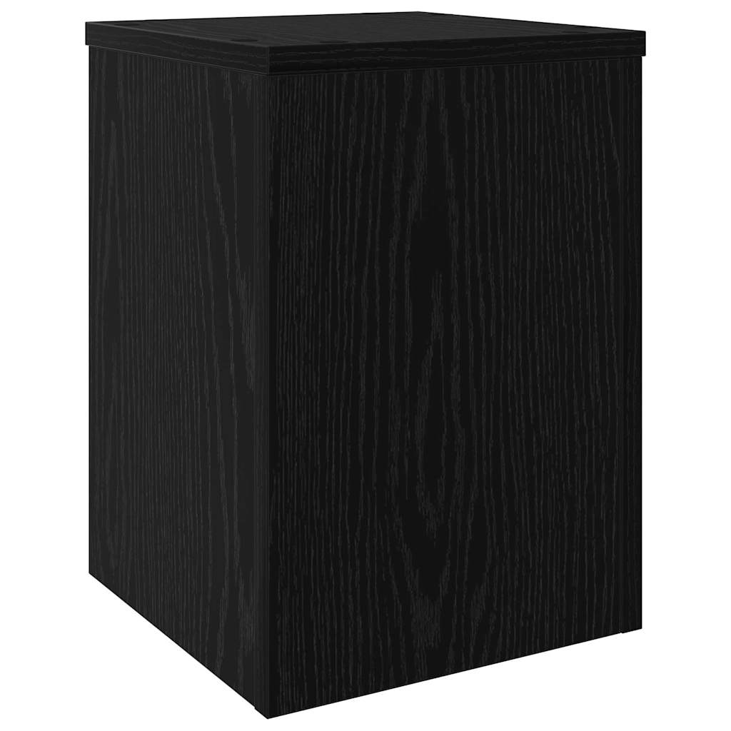Stalak za biljke 2 pcs Crni hrast 25 x 25 x 35 cm