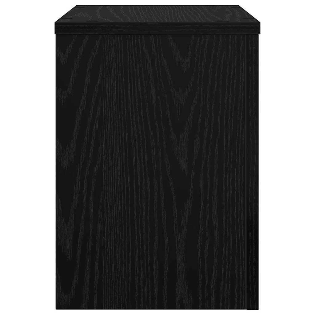 Stalak za biljke 2 pcs Crni hrast 25 x 25 x 35 cm