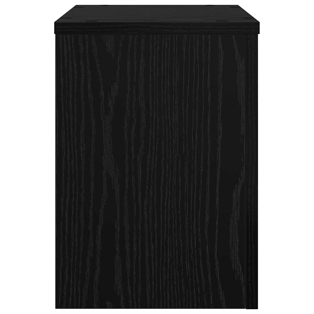 Stalak za biljke 2 pcs Crni hrast 25 x 25 x 35 cm