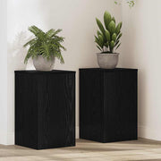 Stalak za biljke 2 pcs Crni hrast 30 x 30 x 50 cm