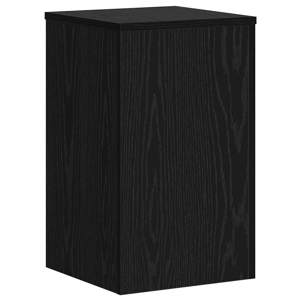 Stalak za biljke 2 pcs Crni hrast 30 x 30 x 50 cm
