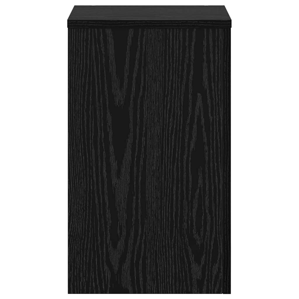 Stalak za biljke 2 pcs Crni hrast 30 x 30 x 50 cm