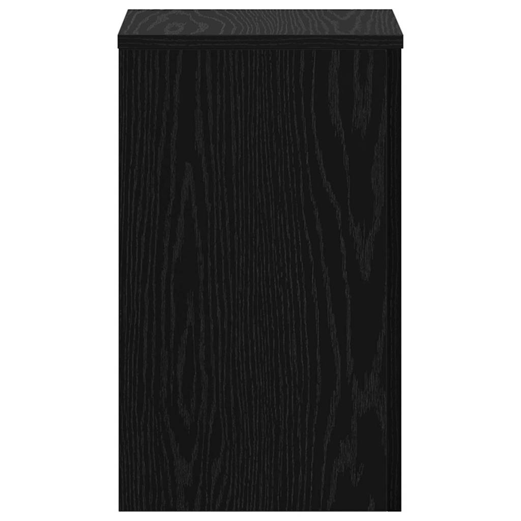 Stalak za biljke 2 pcs Crni hrast 30 x 30 x 50 cm