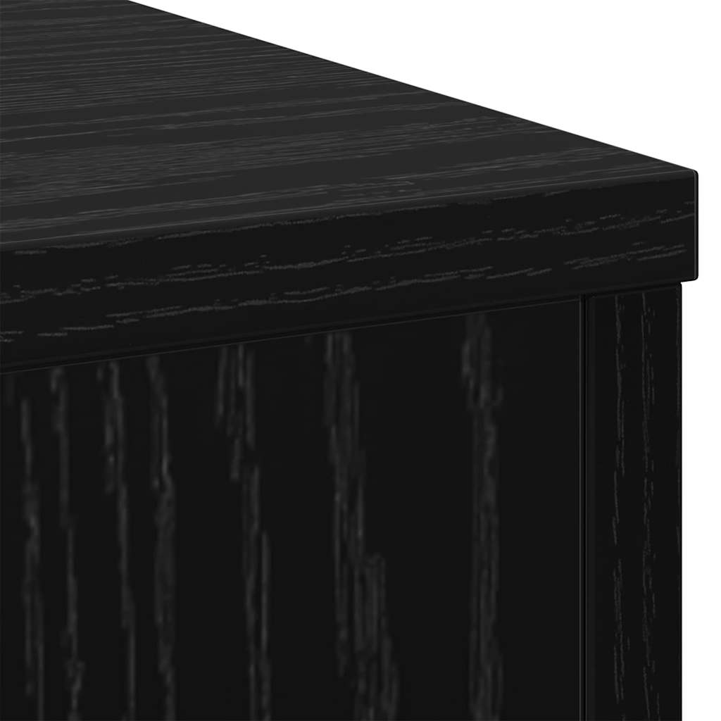 Stalak za biljke 2 pcs Crni hrast 30 x 30 x 70 cm