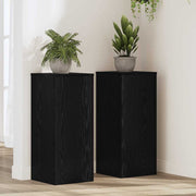 Stalak za biljke 2 pcs Crni hrast 30 x 30 x 70 cm