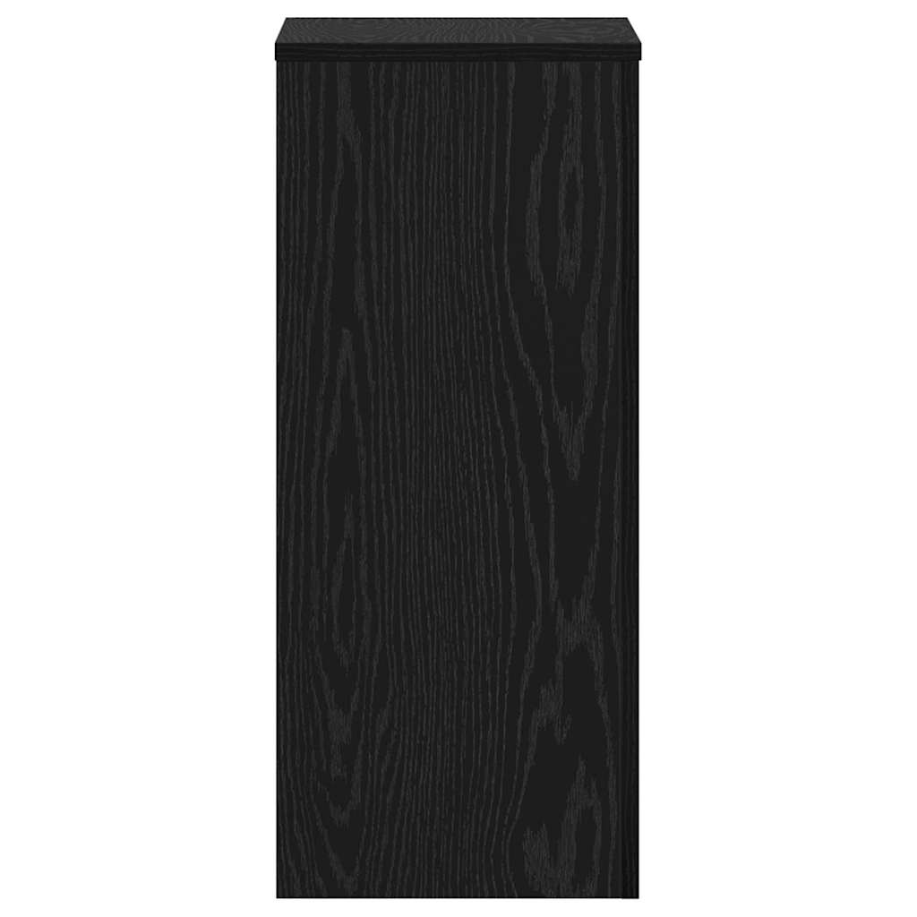 Stalak za biljke 2 pcs Crni hrast 30 x 30 x 70 cm