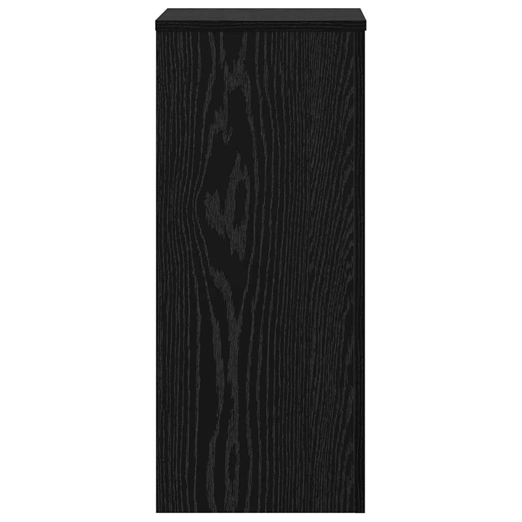 Stalak za biljke 2 pcs Crni hrast 30 x 30 x 70 cm