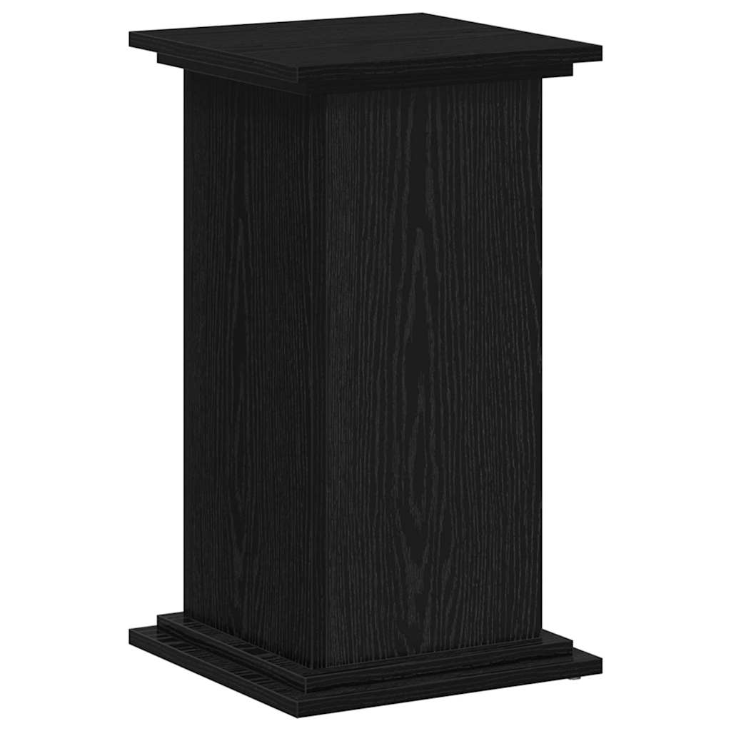 Stalak za biljke Crni hrast 33 x 33 x 60 cm Konstruirano drvo