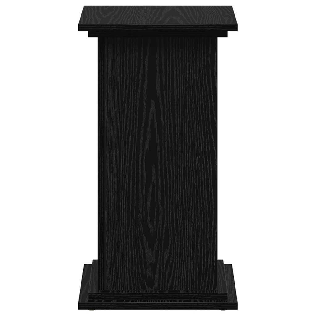 Stalak za biljke Crni hrast 33 x 33 x 60 cm Konstruirano drvo