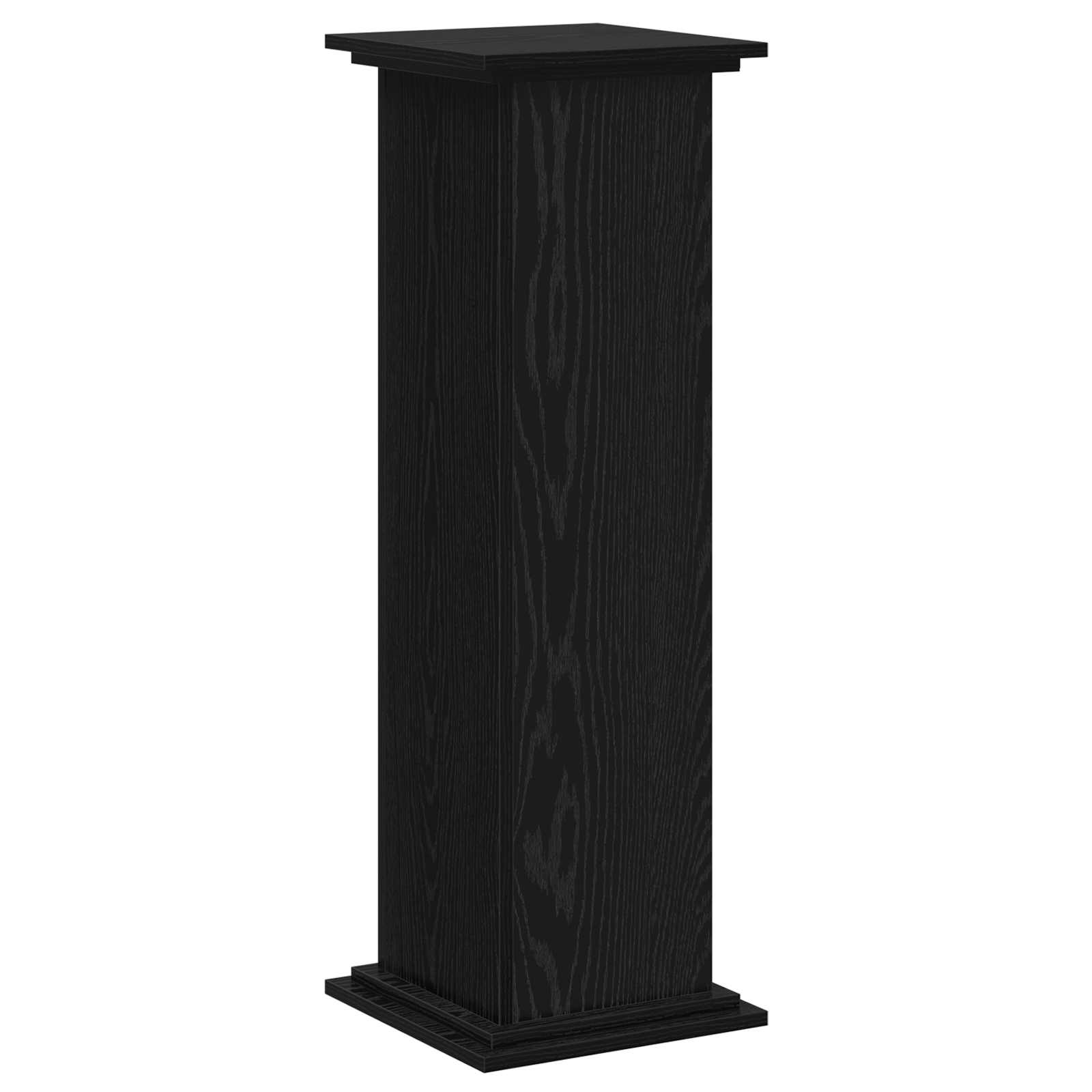 Stalak za biljke Crni hrast 33 x 33 x 100 cm Konstruirano drvo
