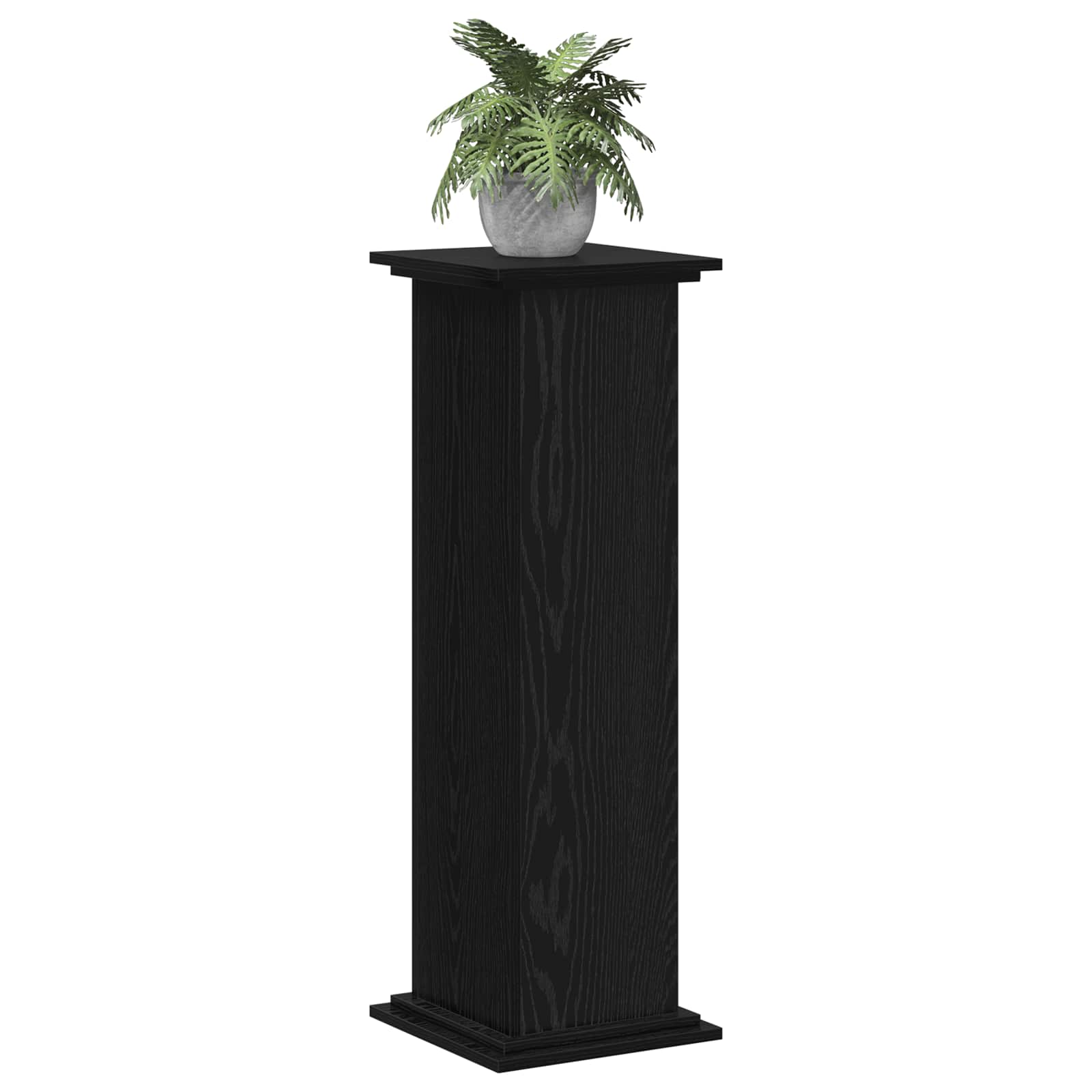 Stalak za biljke Crni hrast 33 x 33 x 100 cm Konstruirano drvo