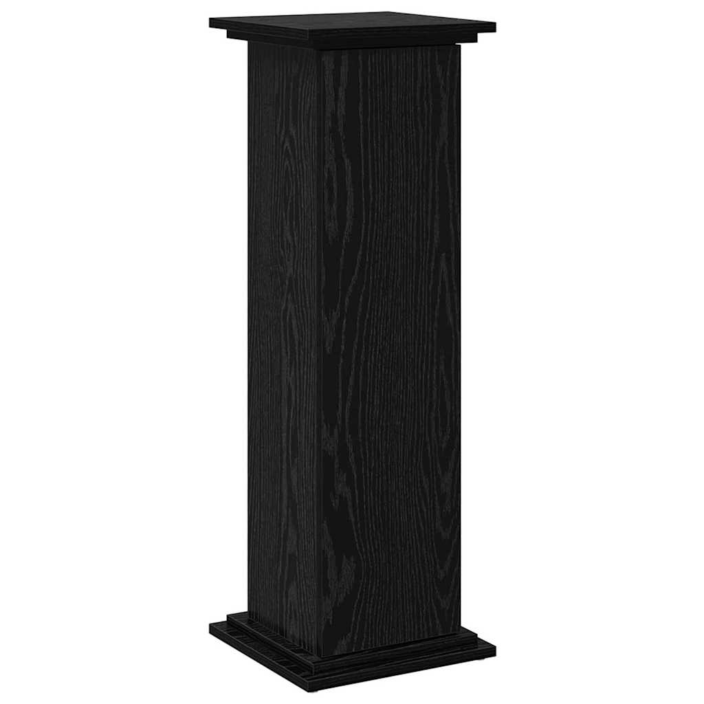 Stalak za izlaganje s policom Crni hrast 31 x 30 x 90 cm
