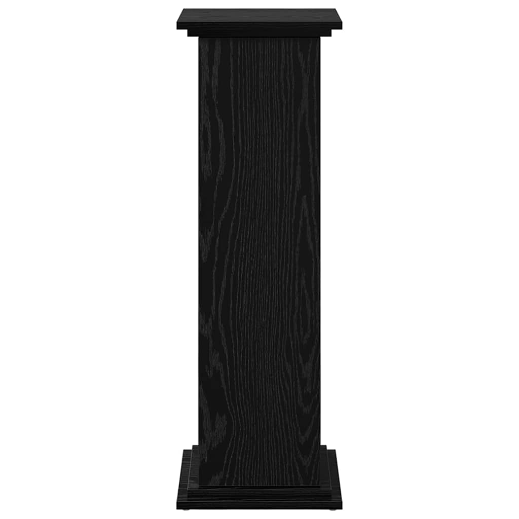Stalak za izlaganje s policom Crni hrast 31 x 30 x 90 cm