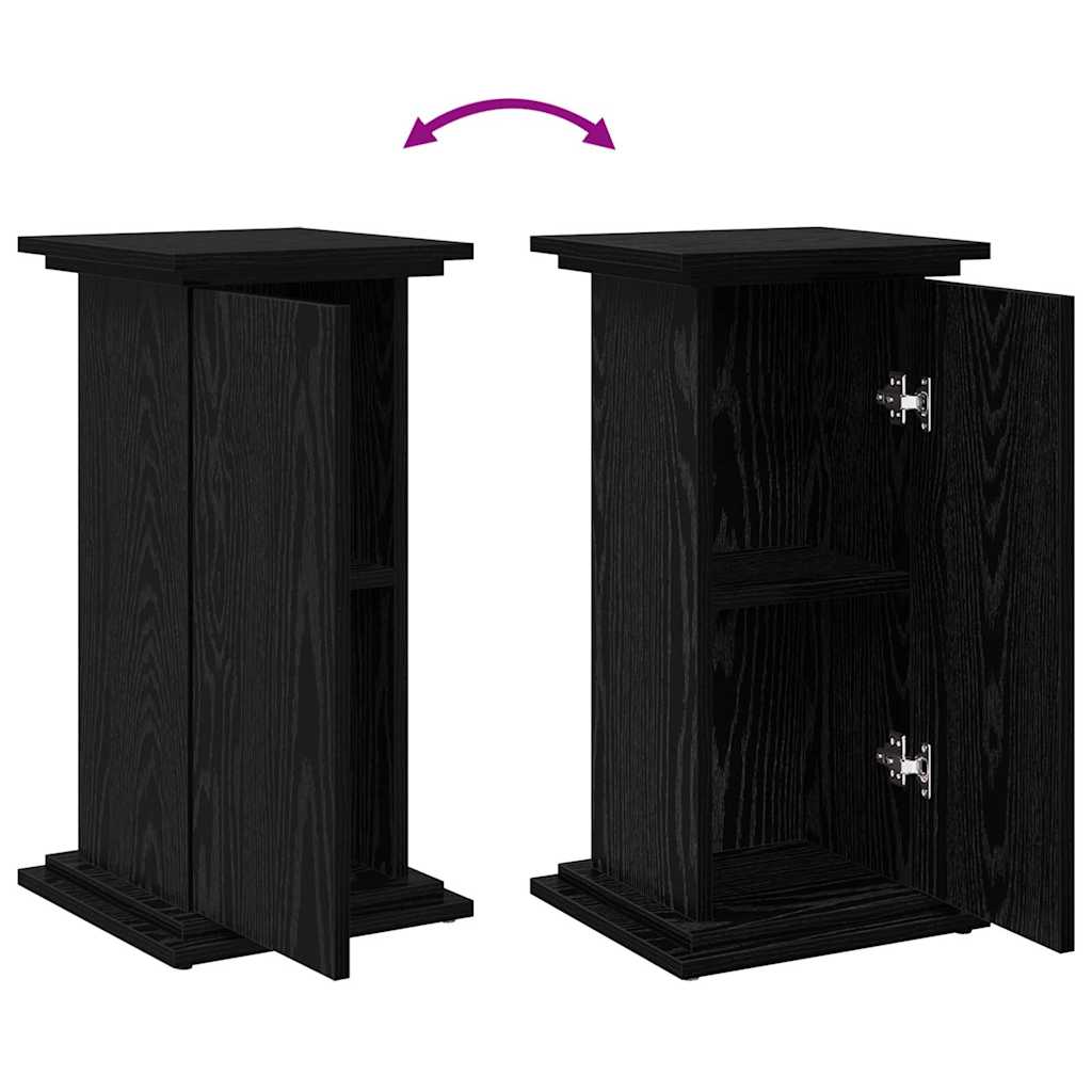 Stalak za izlaganje s policom Crni Hrast 31 x 30 x 60 cm