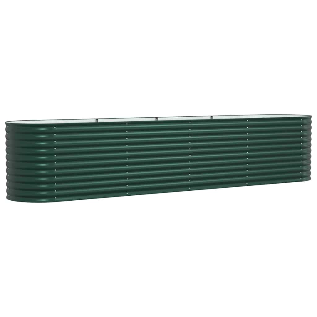 Povišena gredica Zelena 400 x 80 x 81 cm Čelik