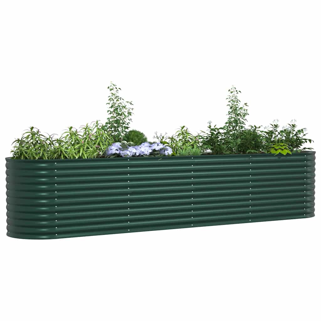 Povišena gredica Zelena 400 x 80 x 81 cm Čelik