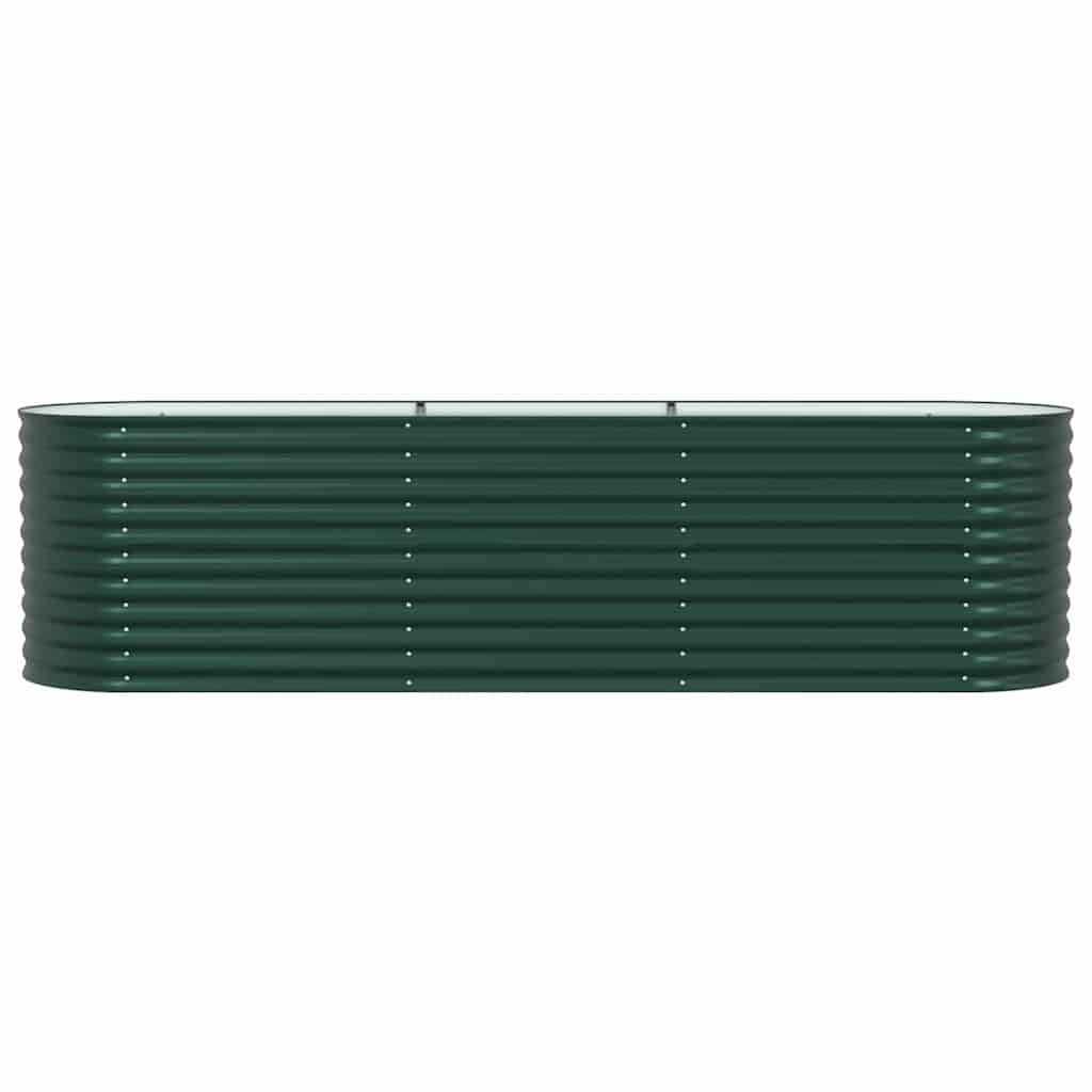 Povišena gredica Zelena 320 x 80 x 81 cm Čelik