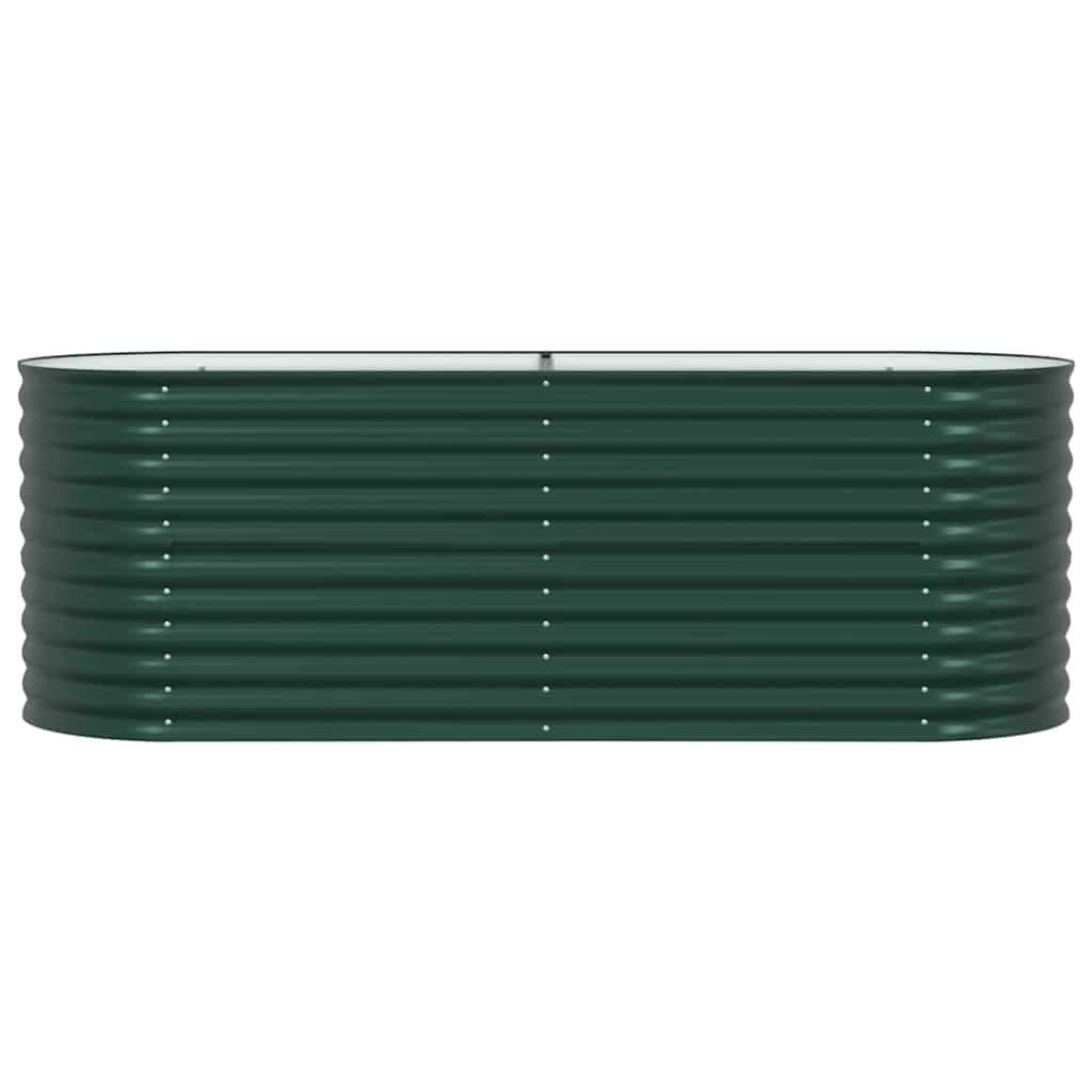 Povišena gredica Zelena 240 x 80 x 81 cm Čelik