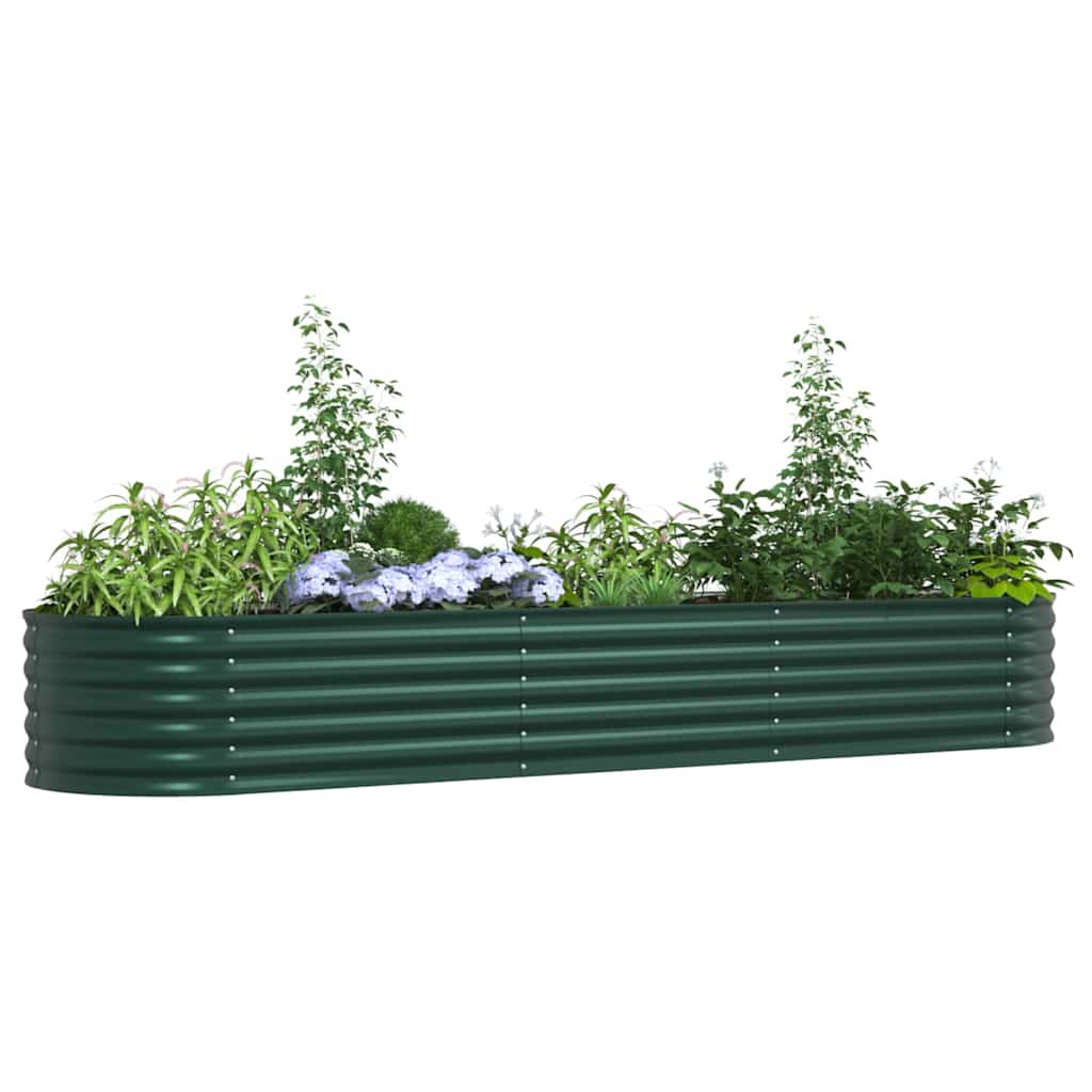 Povišena gredica Zelena 320 x 80 x 44 cm Čelik