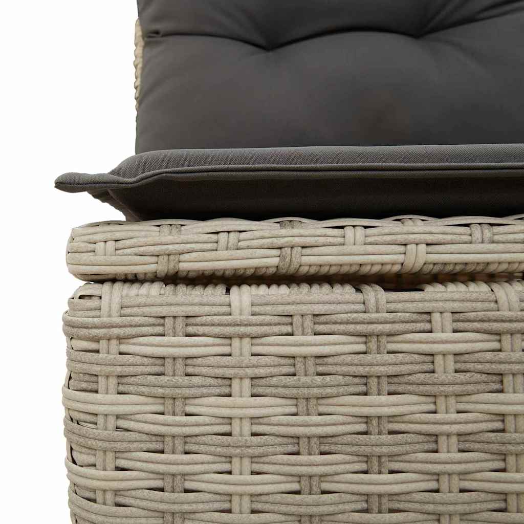 Sjedeća garnitura za vrt s jastukom 7 pcs Svjetlosiva