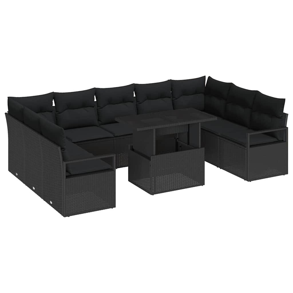 Sjedeća garnitura za vrt 10 pcs poliratan