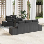 Set sofe 6 kom. Crna poliratan 100 x 55 x 73 cm