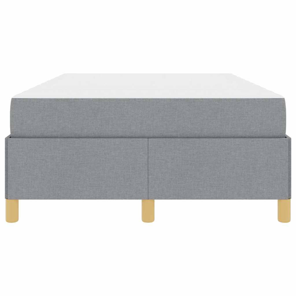 Krevetna konstrukcija Svijetlo siva 120 x 190 cm tkanina