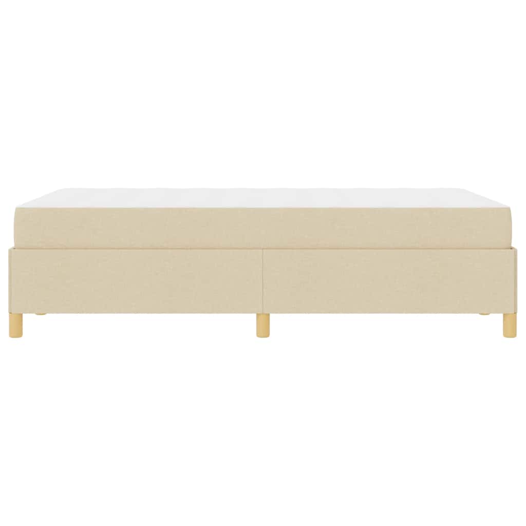 Krevetna konstrukcija s madracem Krema 120 x 190 cm tkanina