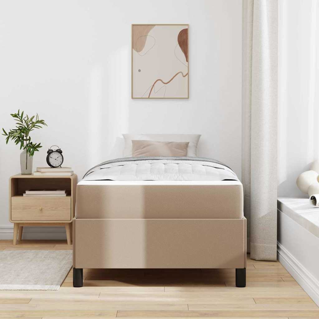 Krevetna konstrukcija Boja cappuccina 100 x 200 cm tkanina