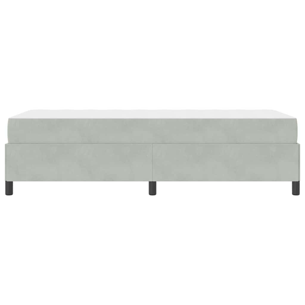 Krevetna konstrukcija Svijetlo siva 80 x 200 cm tkanina