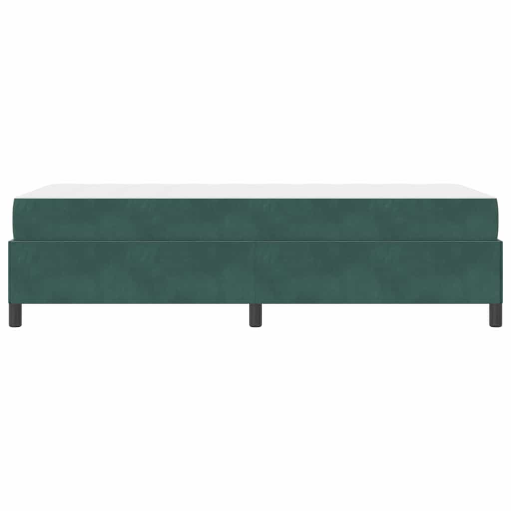 Krevetna konstrukcija Tamnozelena 80 x 200 cm tkanina