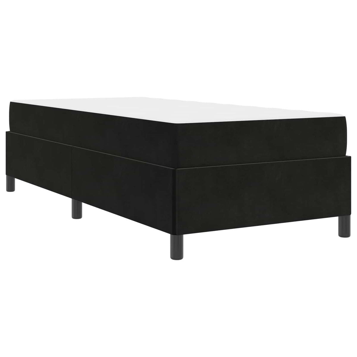 Krevetna konstrukcija Crna 100 x 200 cm tkanina