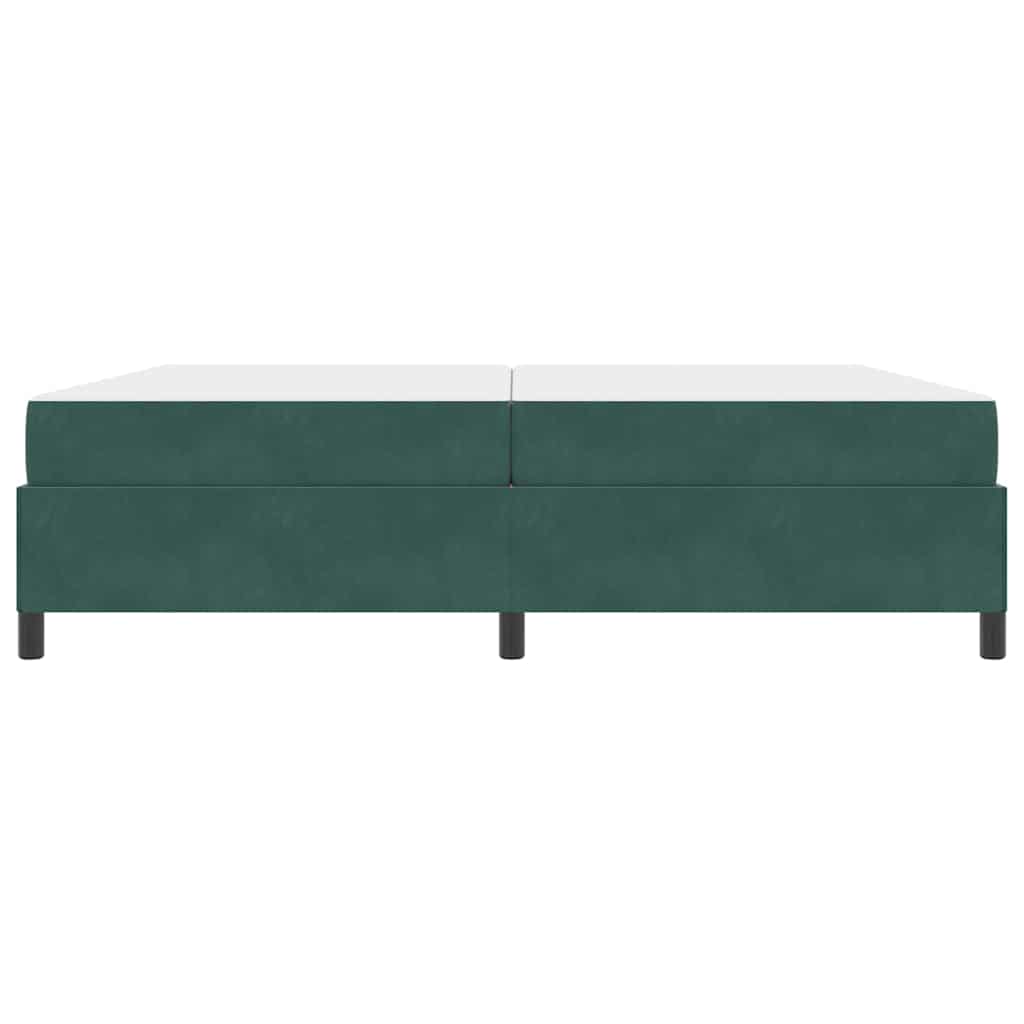 Krevetna konstrukcija Tamnozelena 200 x 200 cm tkanina