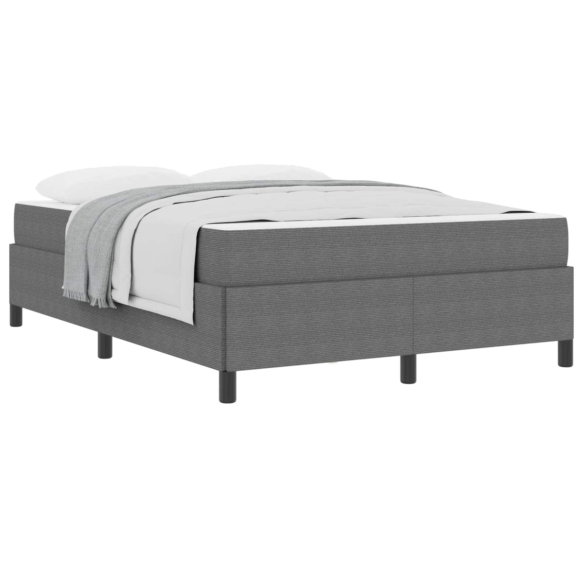 Krevetna konstrukcija Svijetlo siva 140 x 190 cm tkanina