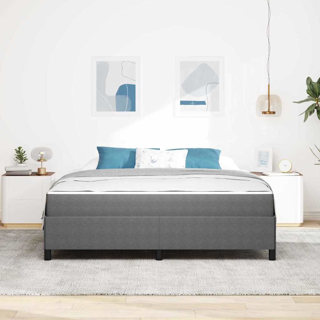 Krevetna konstrukcija Svijetlo siva 180 x 200 cm tkanina