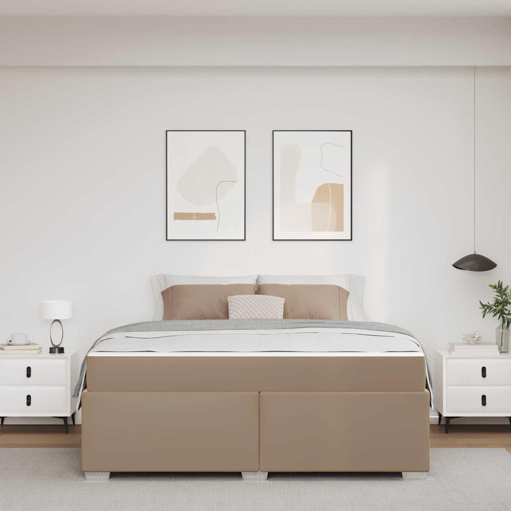 Krevetna konstrukcija Boja cappuccina 180 x 200 cm tkanina