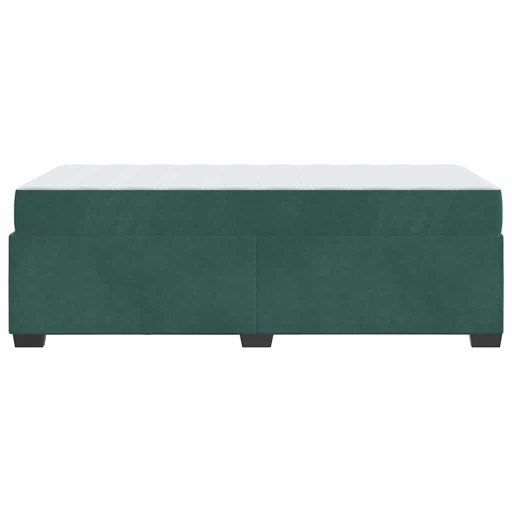Krevetna konstrukcija Tamnozelena 80 x 200 cm tkanina