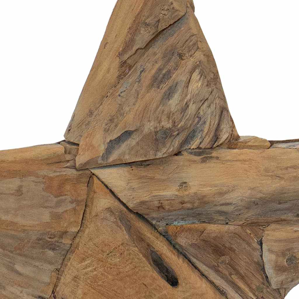 Božićna zvijezda Smeđa 43,5 x 13,5 x 59 cm Čvrsto teak drvo