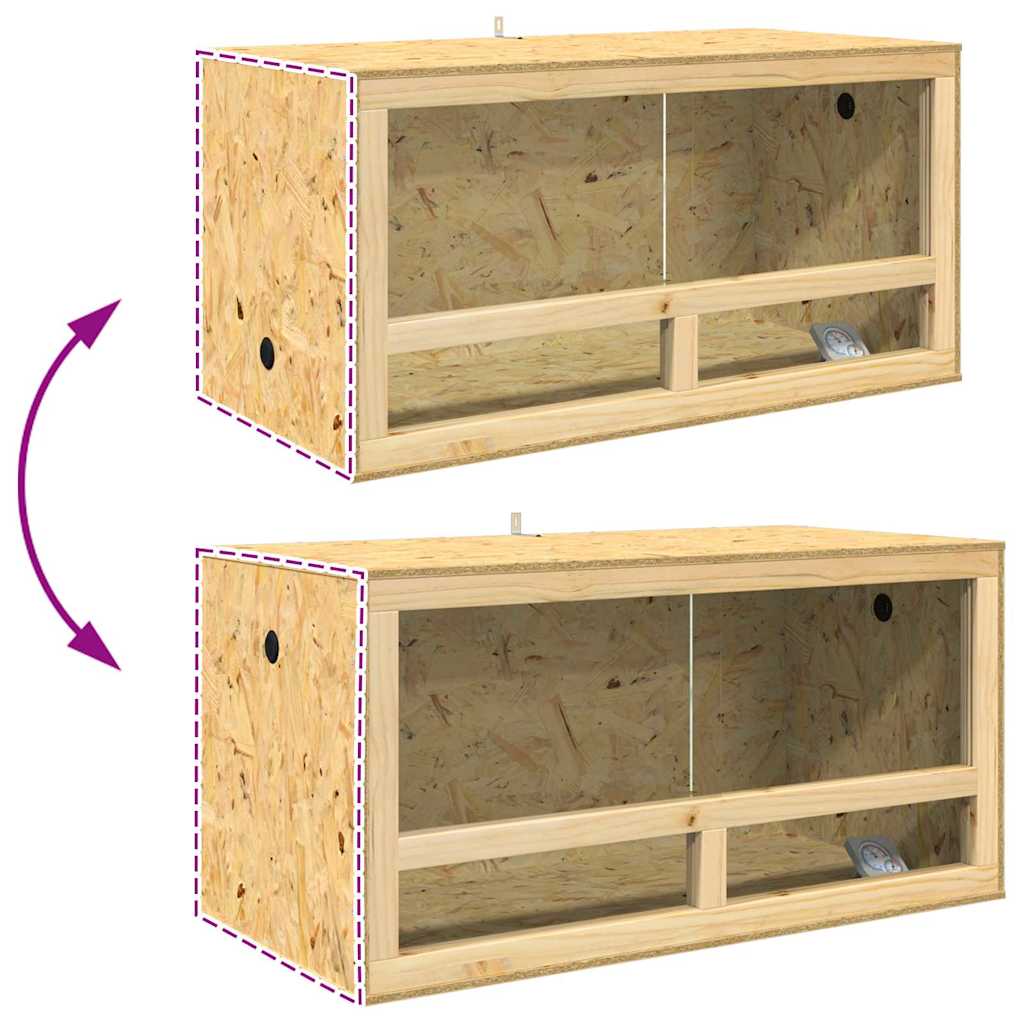 Terarij Smeđa 100 x 50 x 100 cm OSB
