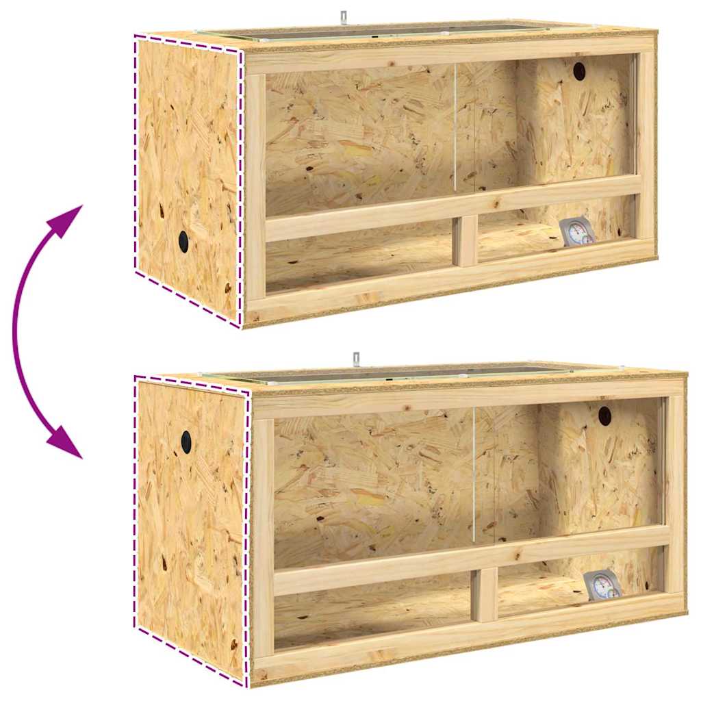 Terarij Smeđa 100 x 50 x 100 cm OSB