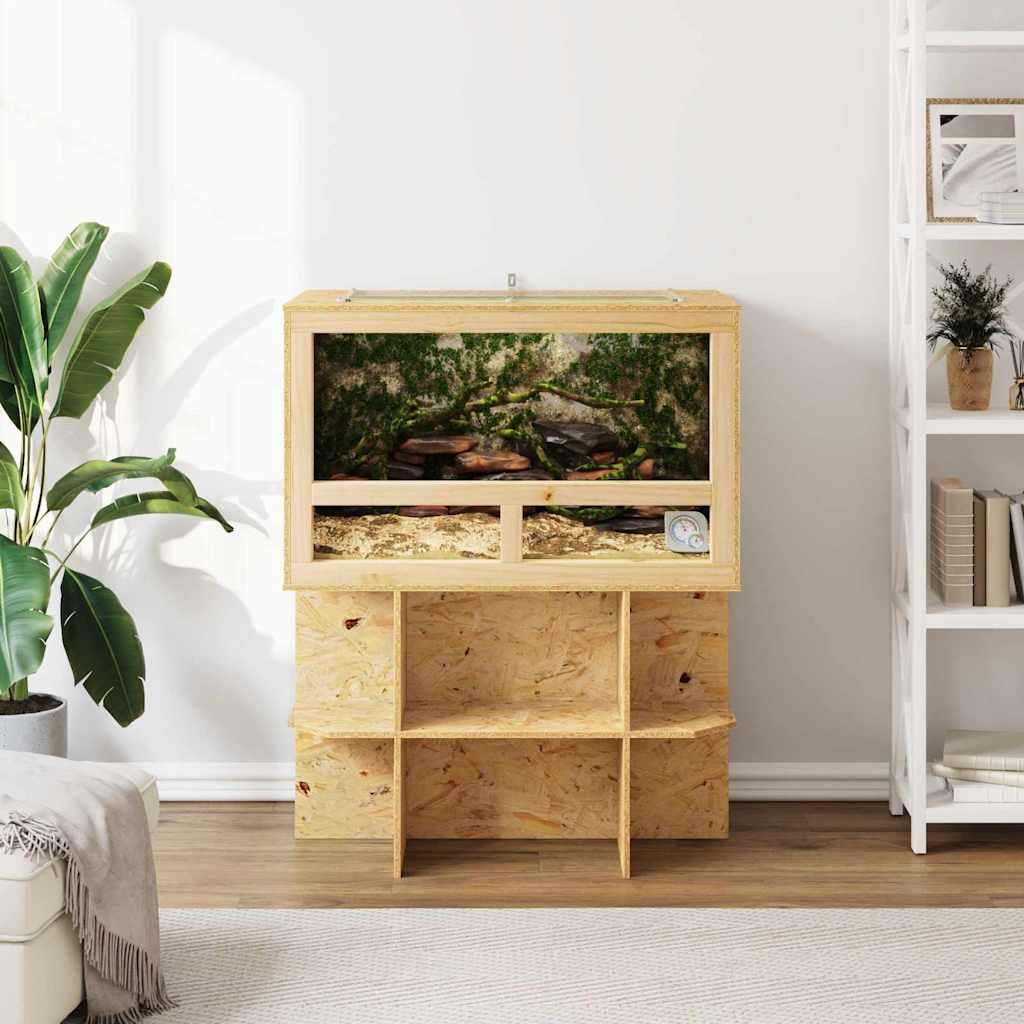 Terarij Smeđa 80 x 50 x 100 cm OSB