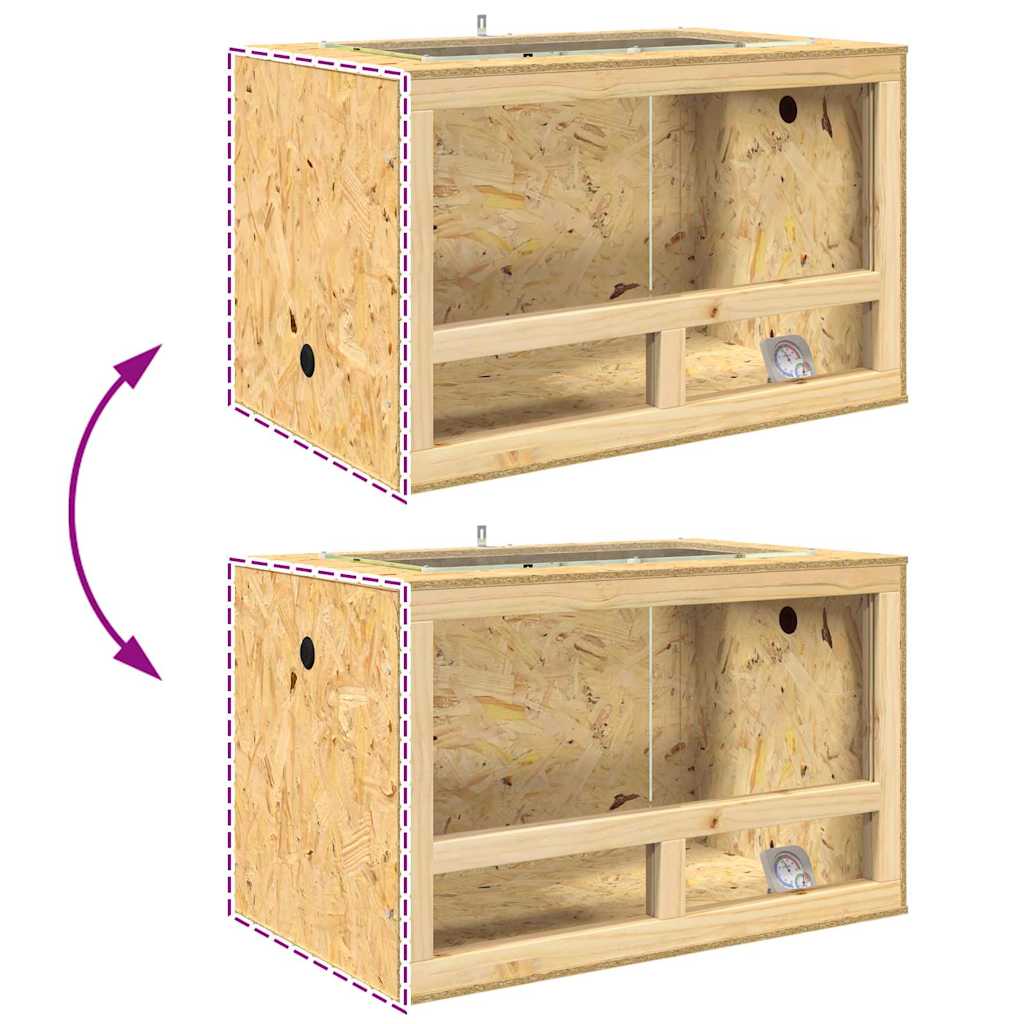 Terarij Smeđa 80 x 50 x 100 cm OSB
