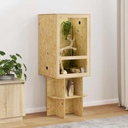 Terarij Smeđa 50 x 50 x 130 cm OSB