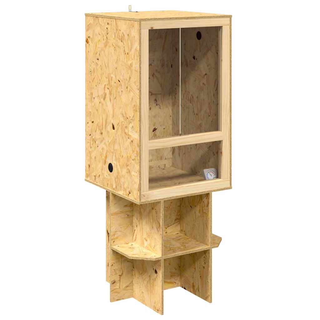 Terarij Smeđa 50 x 50 x 130 cm OSB