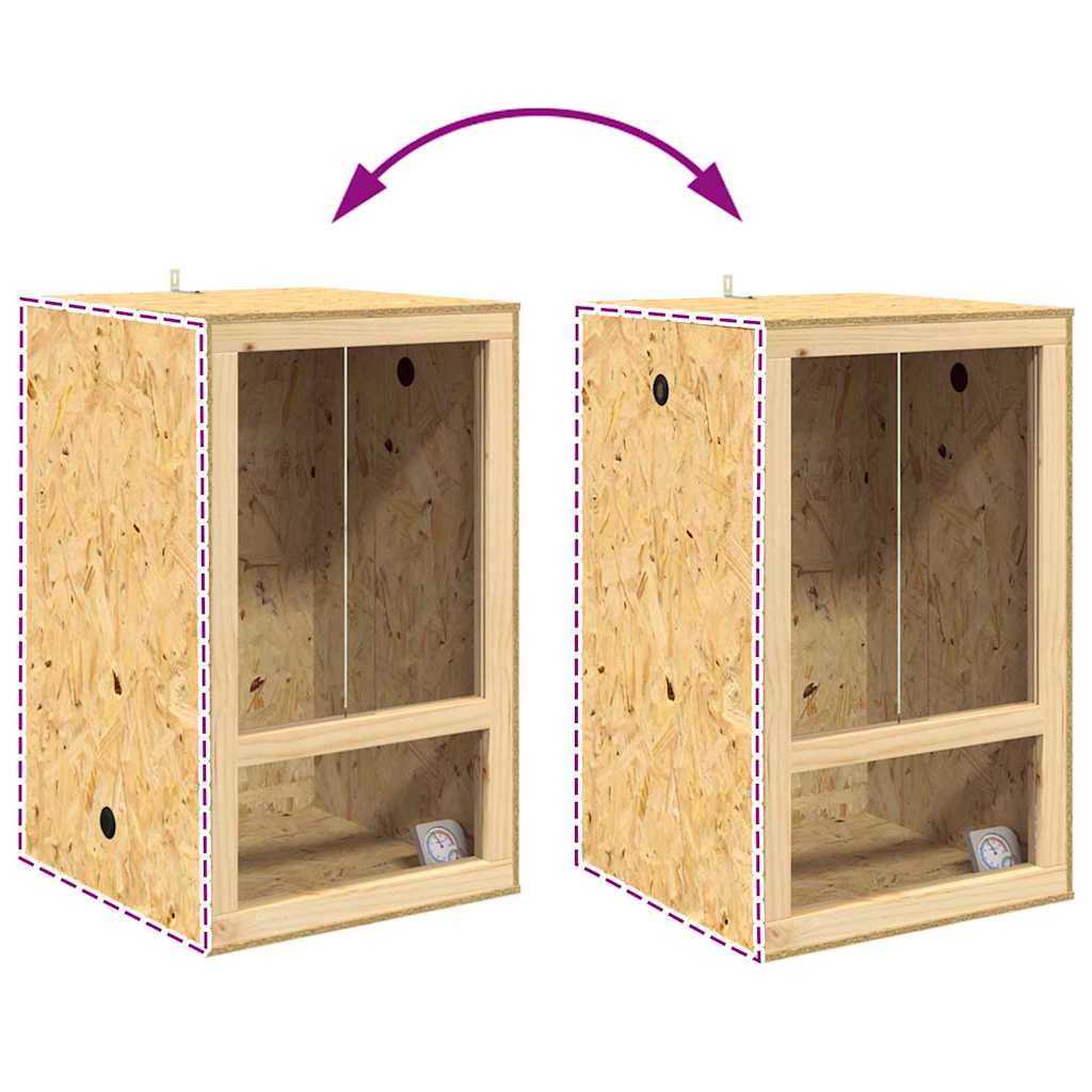 Terarij Smeđa 50 x 50 x 130 cm OSB