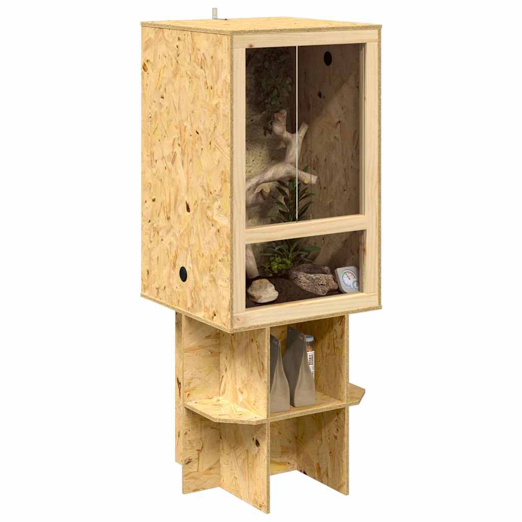 Terarij Smeđa 50 x 50 x 130 cm OSB