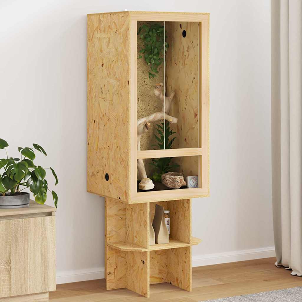 Terarij Smeđa 50 x 50 x 150 cm OSB