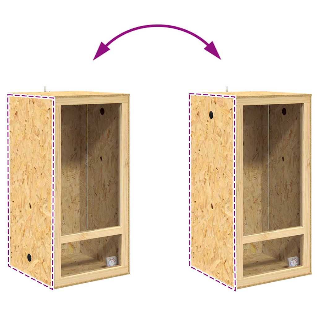 Terarij Smeđa 50 x 50 x 150 cm OSB