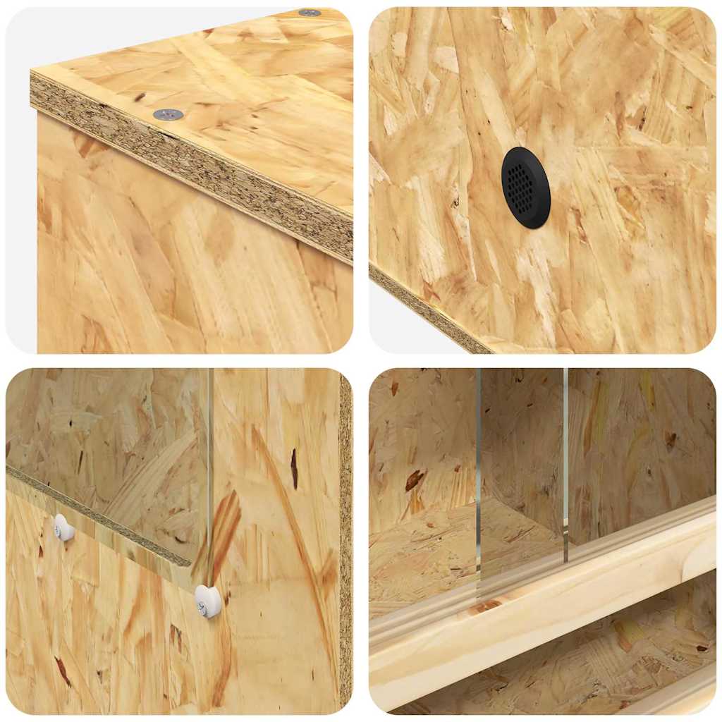Terarij Smeđa 50 x 50 x 130 cm OSB